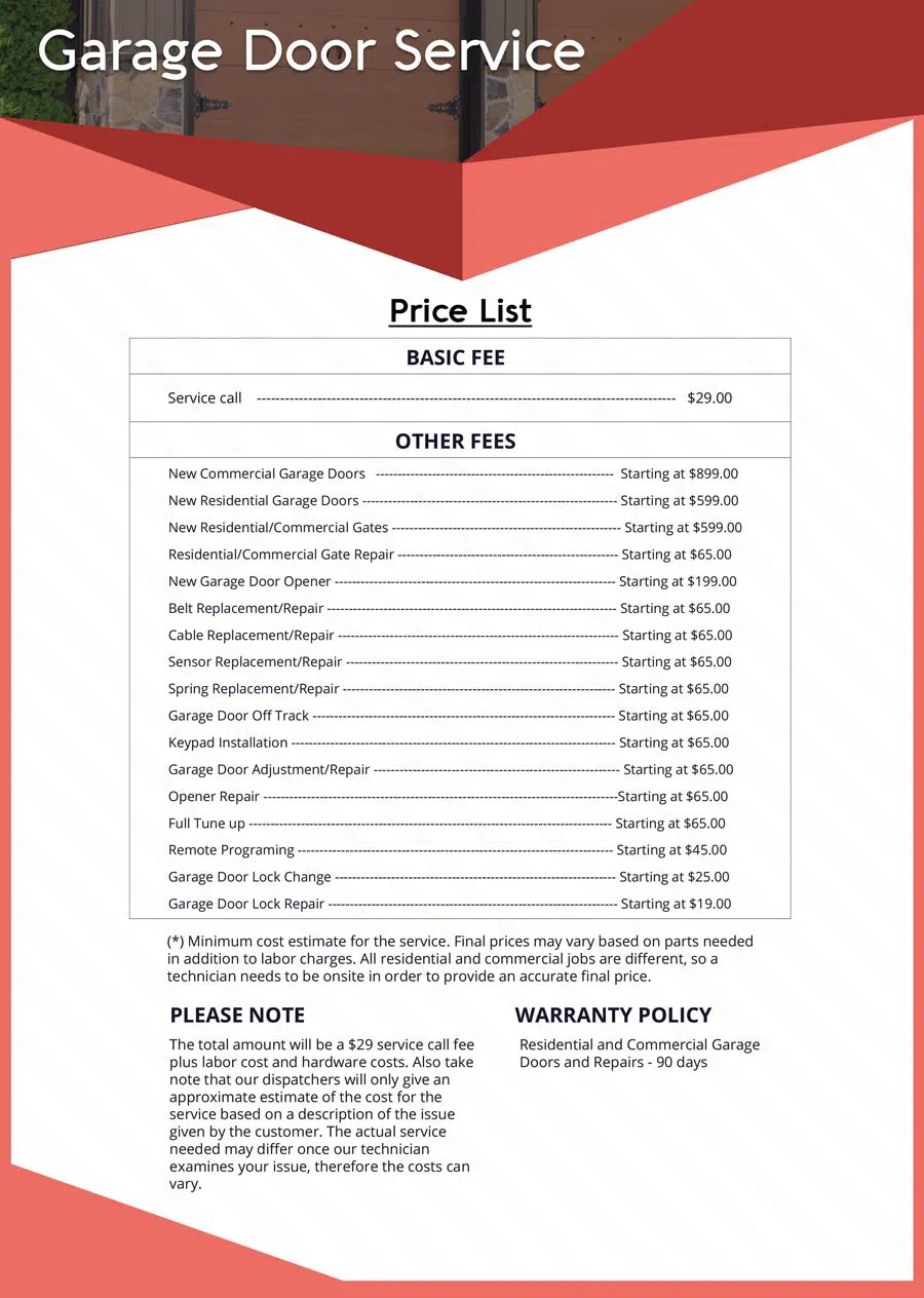 Express Garage Door Service Huntington Park, CA 323-407-7996